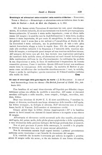 La pediatria periodico mensile indirizzato al progresso degli studi sulle malattie dei bambini