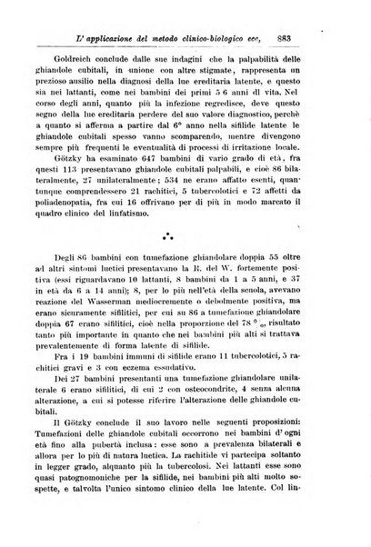 La pediatria periodico mensile indirizzato al progresso degli studi sulle malattie dei bambini