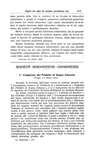 La pediatria periodico mensile indirizzato al progresso degli studi sulle malattie dei bambini