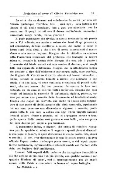 La pediatria periodico mensile indirizzato al progresso degli studi sulle malattie dei bambini