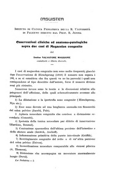 La pediatria periodico mensile indirizzato al progresso degli studi sulle malattie dei bambini