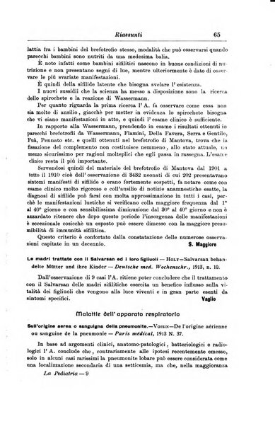 La pediatria periodico mensile indirizzato al progresso degli studi sulle malattie dei bambini