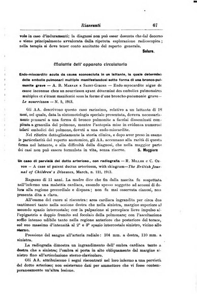 La pediatria periodico mensile indirizzato al progresso degli studi sulle malattie dei bambini