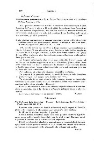 La pediatria periodico mensile indirizzato al progresso degli studi sulle malattie dei bambini