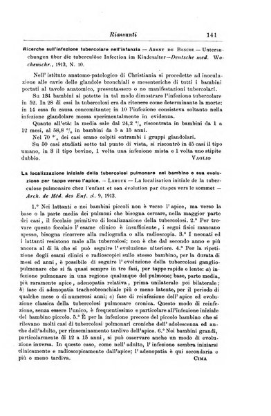 La pediatria periodico mensile indirizzato al progresso degli studi sulle malattie dei bambini