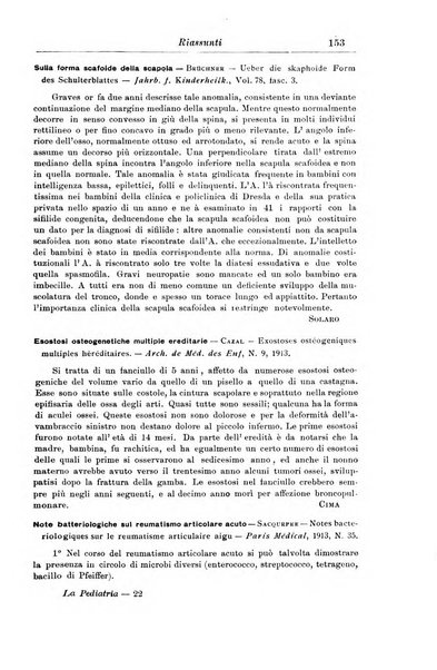 La pediatria periodico mensile indirizzato al progresso degli studi sulle malattie dei bambini