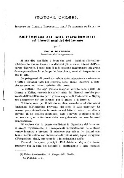 La pediatria periodico mensile indirizzato al progresso degli studi sulle malattie dei bambini