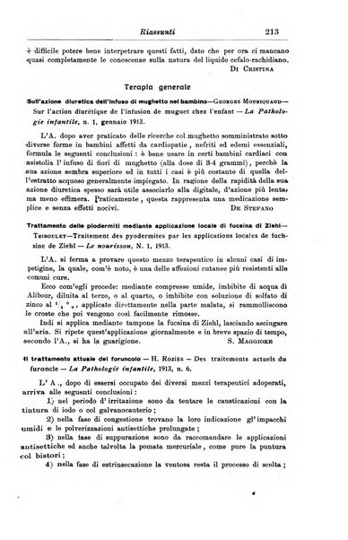 La pediatria periodico mensile indirizzato al progresso degli studi sulle malattie dei bambini