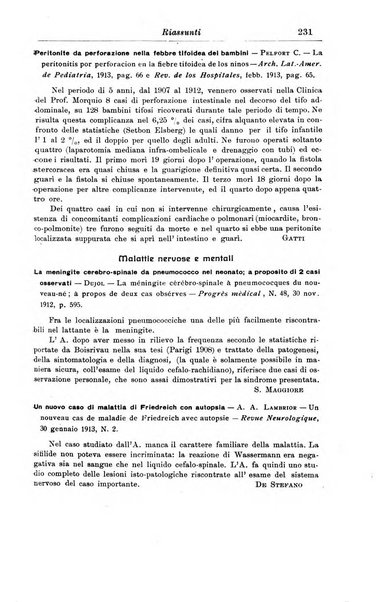 La pediatria periodico mensile indirizzato al progresso degli studi sulle malattie dei bambini