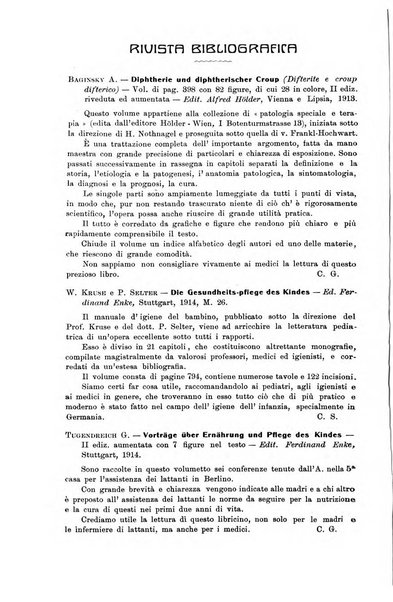 La pediatria periodico mensile indirizzato al progresso degli studi sulle malattie dei bambini