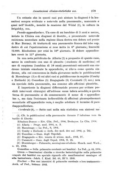 La pediatria periodico mensile indirizzato al progresso degli studi sulle malattie dei bambini