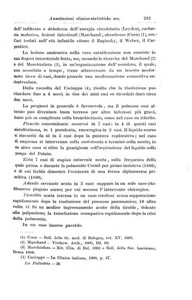 La pediatria periodico mensile indirizzato al progresso degli studi sulle malattie dei bambini