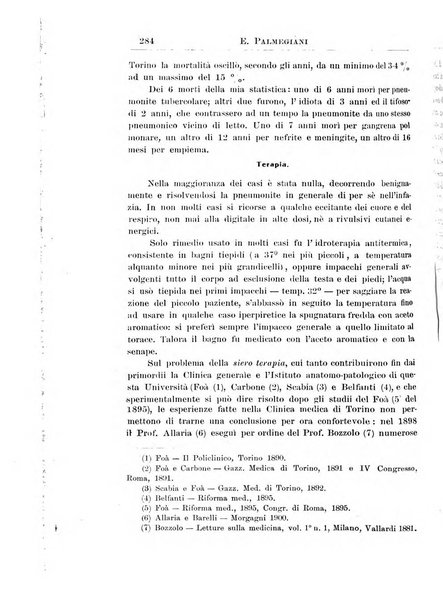 La pediatria periodico mensile indirizzato al progresso degli studi sulle malattie dei bambini