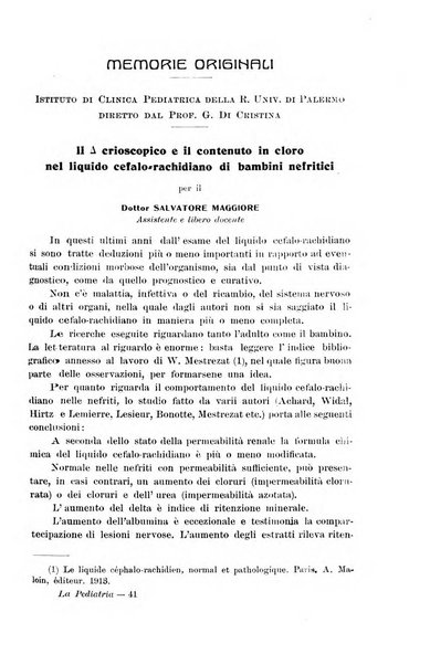 La pediatria periodico mensile indirizzato al progresso degli studi sulle malattie dei bambini