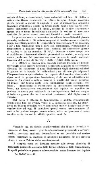 La pediatria periodico mensile indirizzato al progresso degli studi sulle malattie dei bambini