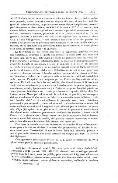 La pediatria periodico mensile indirizzato al progresso degli studi sulle malattie dei bambini