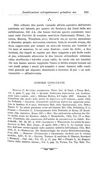 La pediatria periodico mensile indirizzato al progresso degli studi sulle malattie dei bambini