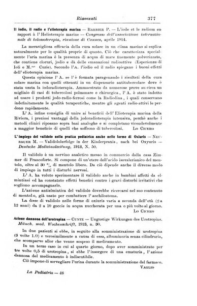 La pediatria periodico mensile indirizzato al progresso degli studi sulle malattie dei bambini