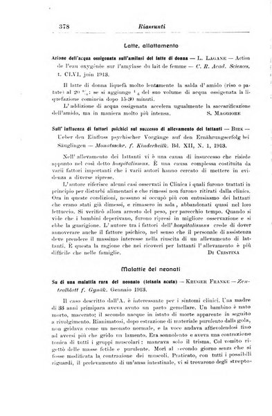 La pediatria periodico mensile indirizzato al progresso degli studi sulle malattie dei bambini