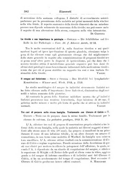 La pediatria periodico mensile indirizzato al progresso degli studi sulle malattie dei bambini