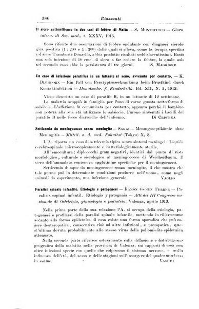 La pediatria periodico mensile indirizzato al progresso degli studi sulle malattie dei bambini