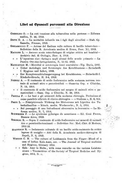 La pediatria periodico mensile indirizzato al progresso degli studi sulle malattie dei bambini