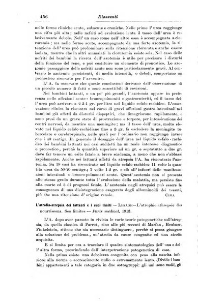 La pediatria periodico mensile indirizzato al progresso degli studi sulle malattie dei bambini