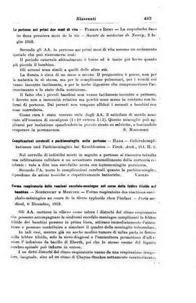 La pediatria periodico mensile indirizzato al progresso degli studi sulle malattie dei bambini