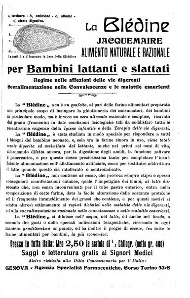 La pediatria periodico mensile indirizzato al progresso degli studi sulle malattie dei bambini