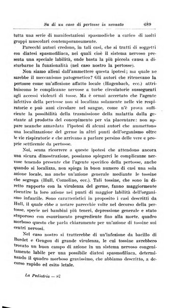 La pediatria periodico mensile indirizzato al progresso degli studi sulle malattie dei bambini