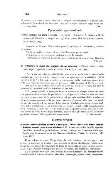 La pediatria periodico mensile indirizzato al progresso degli studi sulle malattie dei bambini