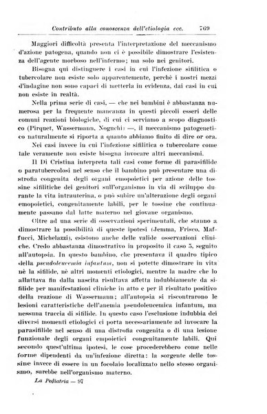 La pediatria periodico mensile indirizzato al progresso degli studi sulle malattie dei bambini