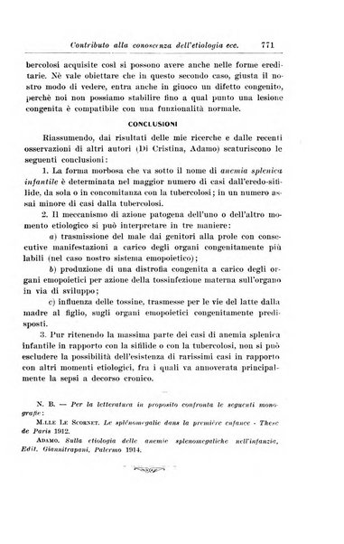 La pediatria periodico mensile indirizzato al progresso degli studi sulle malattie dei bambini