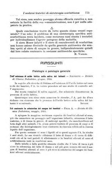 La pediatria periodico mensile indirizzato al progresso degli studi sulle malattie dei bambini