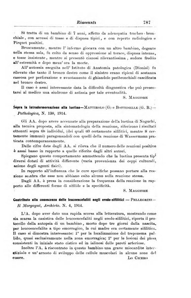 La pediatria periodico mensile indirizzato al progresso degli studi sulle malattie dei bambini