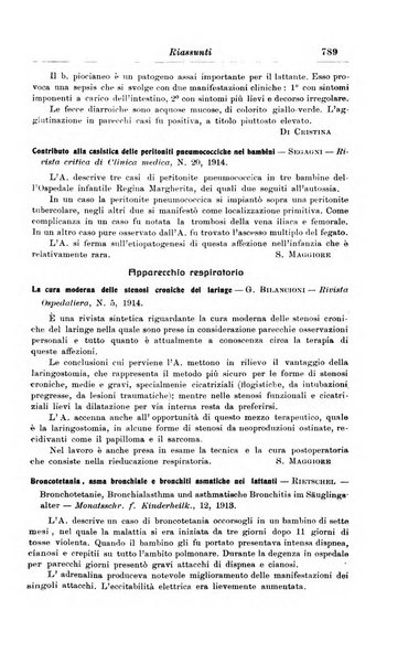 La pediatria periodico mensile indirizzato al progresso degli studi sulle malattie dei bambini