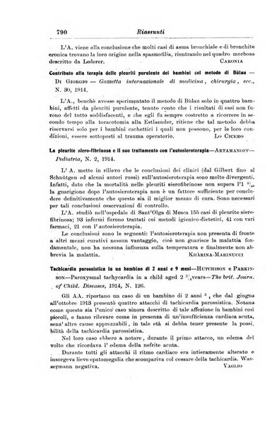 La pediatria periodico mensile indirizzato al progresso degli studi sulle malattie dei bambini