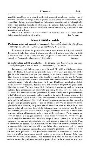 La pediatria periodico mensile indirizzato al progresso degli studi sulle malattie dei bambini