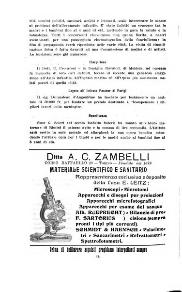 La pediatria periodico mensile indirizzato al progresso degli studi sulle malattie dei bambini