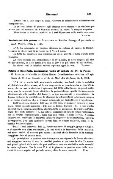 La pediatria periodico mensile indirizzato al progresso degli studi sulle malattie dei bambini