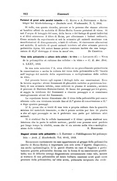 La pediatria periodico mensile indirizzato al progresso degli studi sulle malattie dei bambini