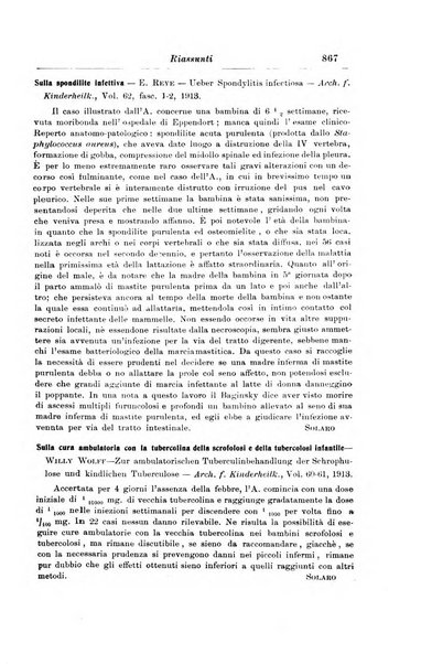 La pediatria periodico mensile indirizzato al progresso degli studi sulle malattie dei bambini