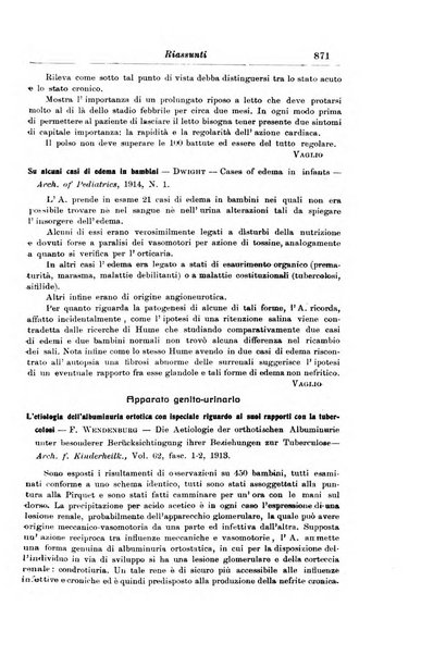 La pediatria periodico mensile indirizzato al progresso degli studi sulle malattie dei bambini