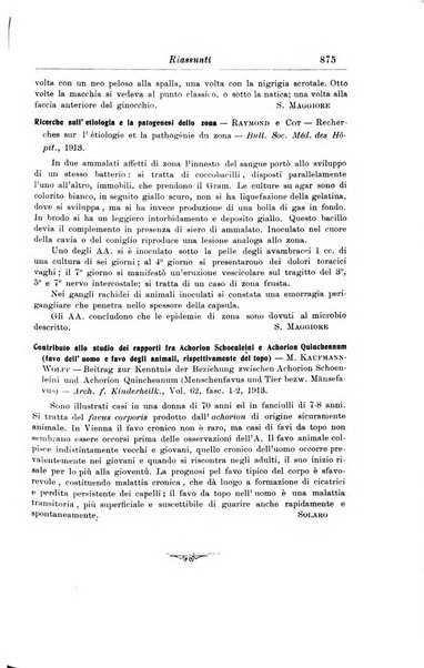 La pediatria periodico mensile indirizzato al progresso degli studi sulle malattie dei bambini