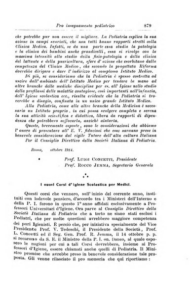 La pediatria periodico mensile indirizzato al progresso degli studi sulle malattie dei bambini