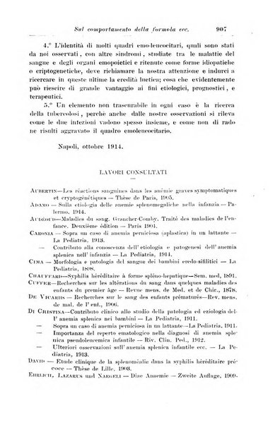 La pediatria periodico mensile indirizzato al progresso degli studi sulle malattie dei bambini