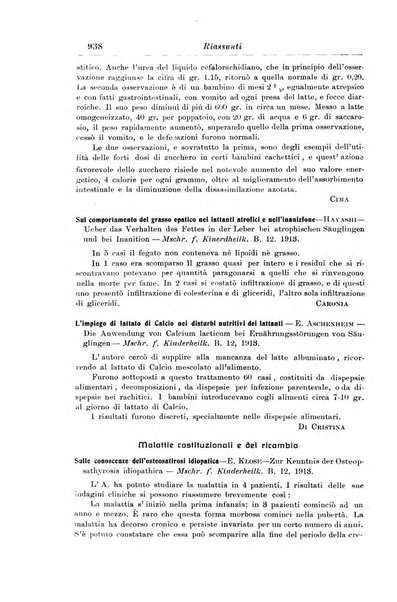 La pediatria periodico mensile indirizzato al progresso degli studi sulle malattie dei bambini