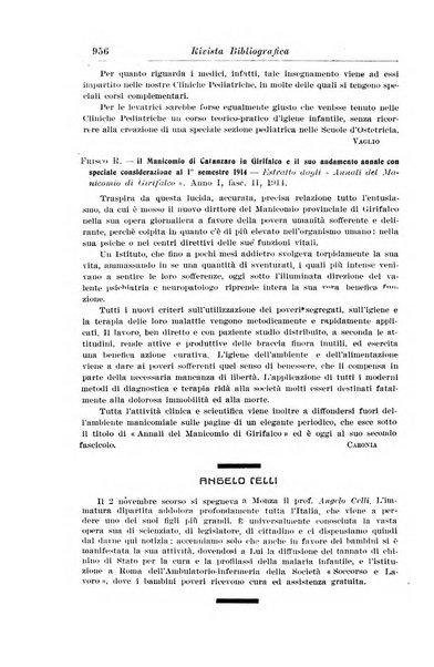 La pediatria periodico mensile indirizzato al progresso degli studi sulle malattie dei bambini