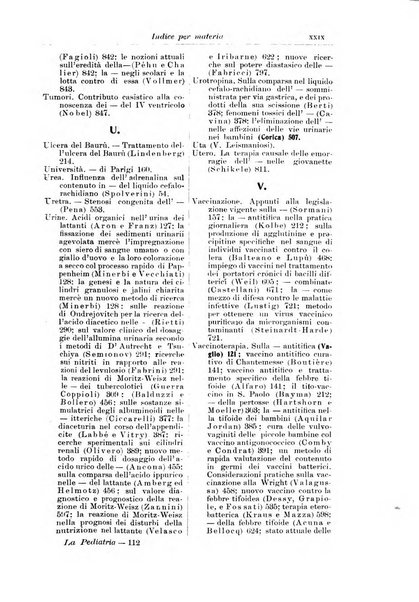 La pediatria periodico mensile indirizzato al progresso degli studi sulle malattie dei bambini