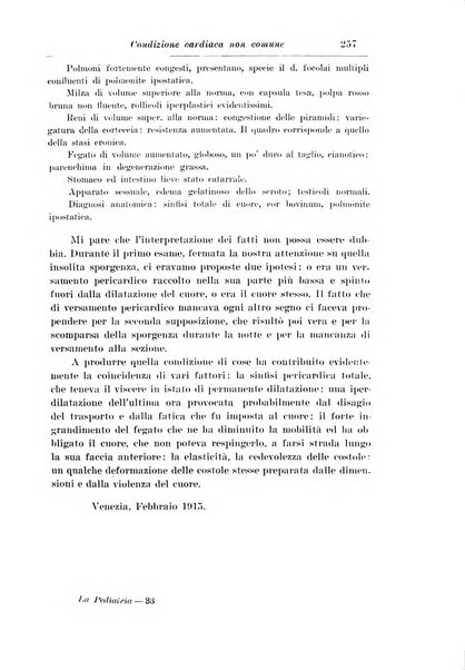 La pediatria periodico mensile indirizzato al progresso degli studi sulle malattie dei bambini